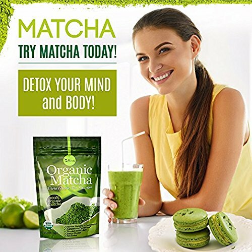 Organic Matcha Green Tea Powder for Latte Unsweetened Culinary Grade 4 Pack gallery
