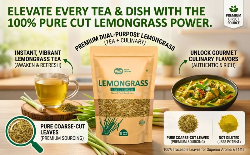 Lemongrass Loose Leaf Herbal Tea Caffeine-Free Culinary & Wellness 224g(2 pack) gallery