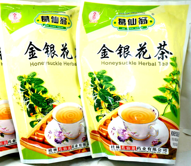3 Bags Ge Xian Weng Honeysuckle Herbal Tea Beverage (16 Packets) Total 48 packs gallery