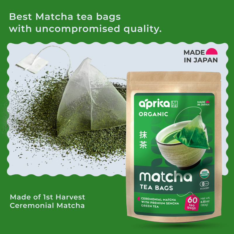 Matcha Green Tea, 60 bags, 100% Pure Japanese Tea, USA seller, 0 sugar gallery