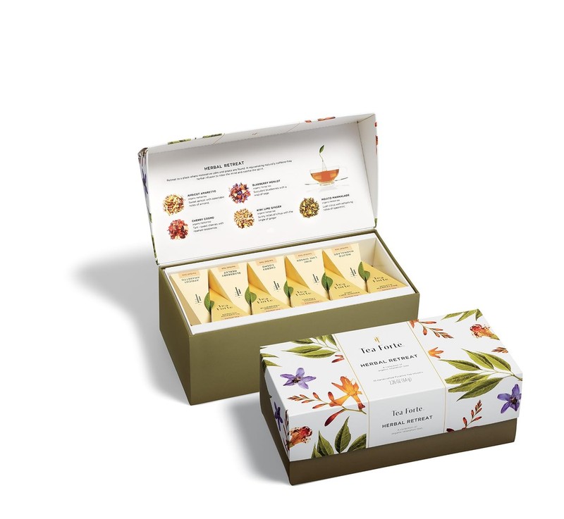 Herbal Retreat Tea Presentation Box Tea Gift Sampler, 20 Count, 2 of Each Variet