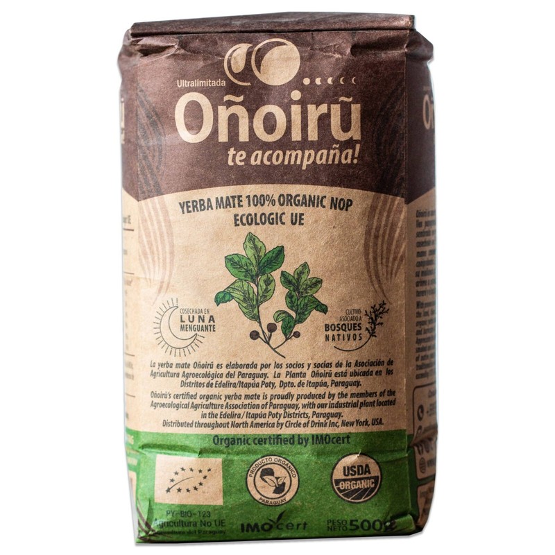 Onoiru Organic Paraguayan Yerba Mate Tea - Aged 2+ Years - Bold & Robust - 500g