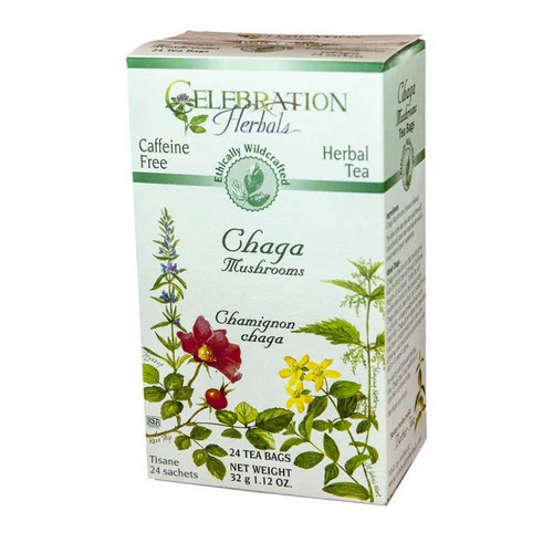 Chaga Tea Organic 24 Count By Celebration Herbals