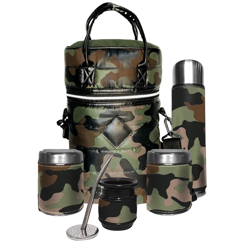 027CM New Set Yerba Mate Kit Containers Gourd(Cup) Bombilla(Straw) Thermos Bag