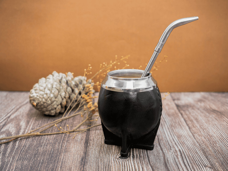 Mate Gourd , Leather Mate Cup , Argentinian Mate , Torpedo , Calebasse Mate