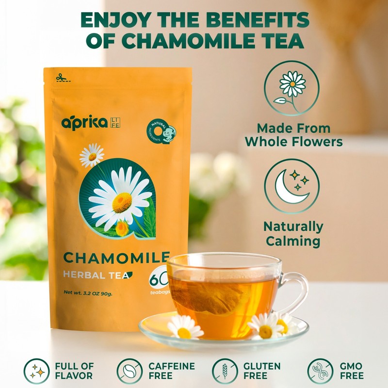 Peppermint & Chamomile Tea Bundle - 120 bags (60 in each pack), USA seller gallery
