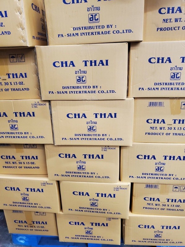 Cha Thai Tea Leaves for Thai Iced Tea 13 oz ( Pack of 30 )