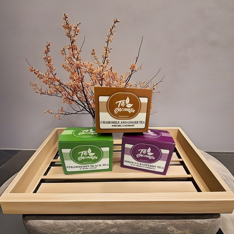 Bundle Pack, CHAMOMILE AND GINGER / STRAWBERRY BLACK TEA/ HIBISCUS RASPBERRY TEA