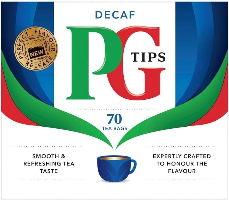 PG Tips Tea Bags Decaf 70Count Tea Bags, Pack of 3