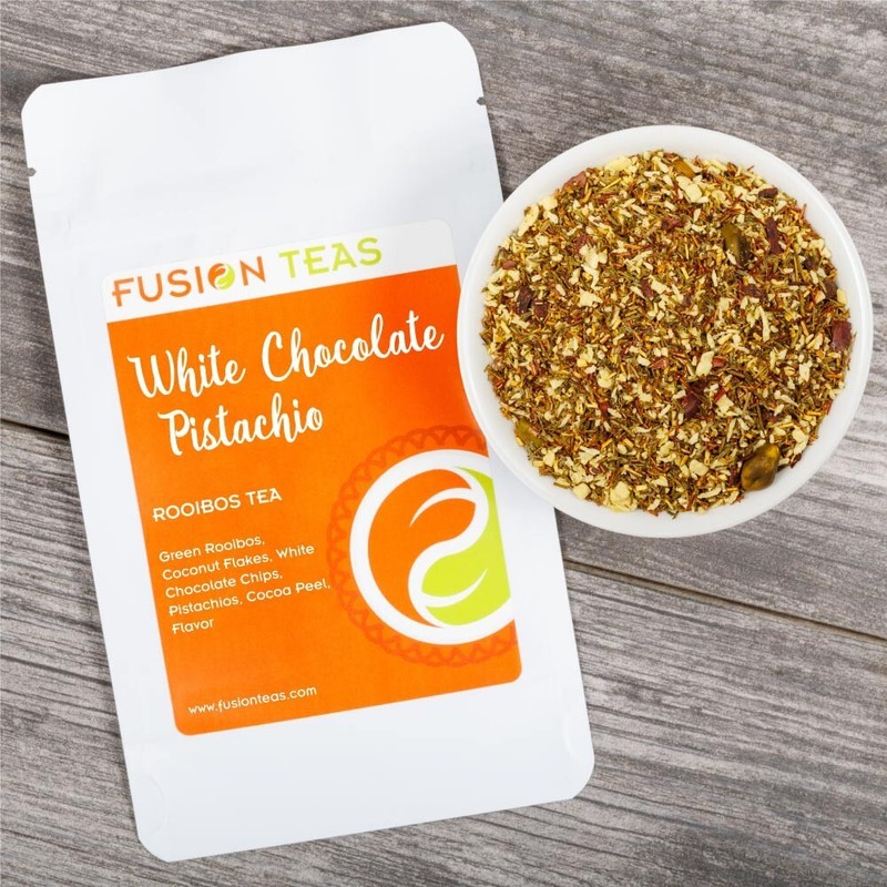 White Chocolate Pistachio Green Rooibos Loose Leaf Herbal Tea - Fusion Teas