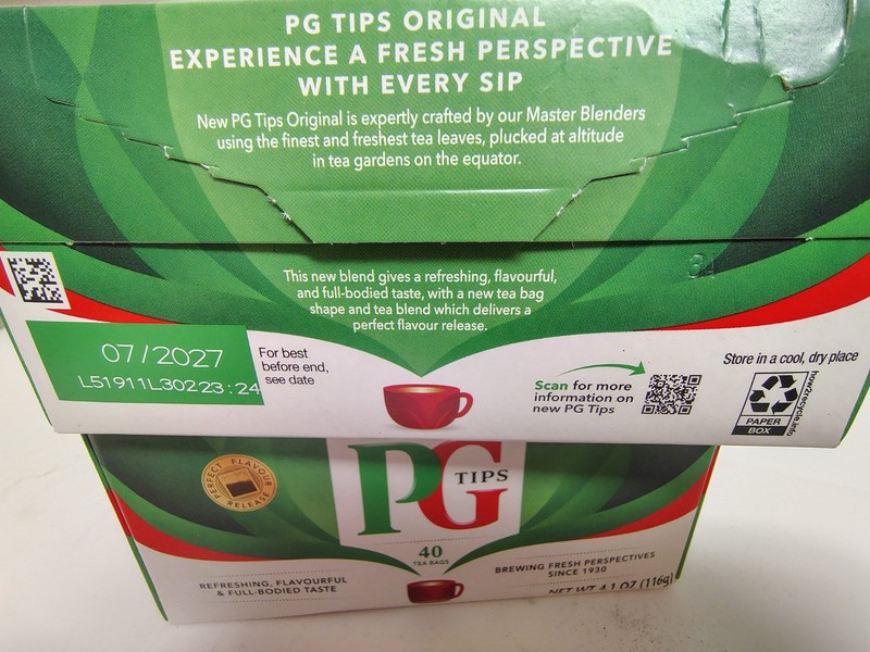 PG Tips Original Black Tea, 40 Bags/Box, BB 7/2027, Lot of 2 gallery
