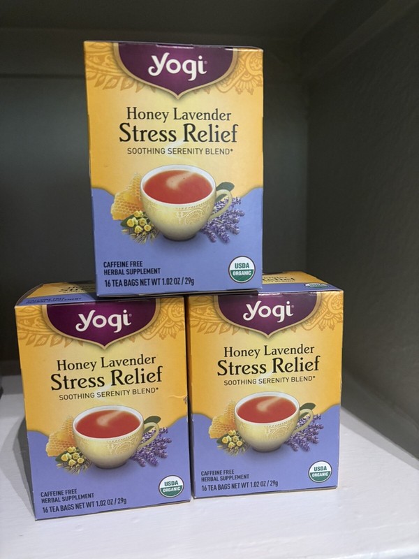 Yogi Tea Relaxation & Stress Relief Variety Pack Sampler (3 Pack) – 48 Tea Bags