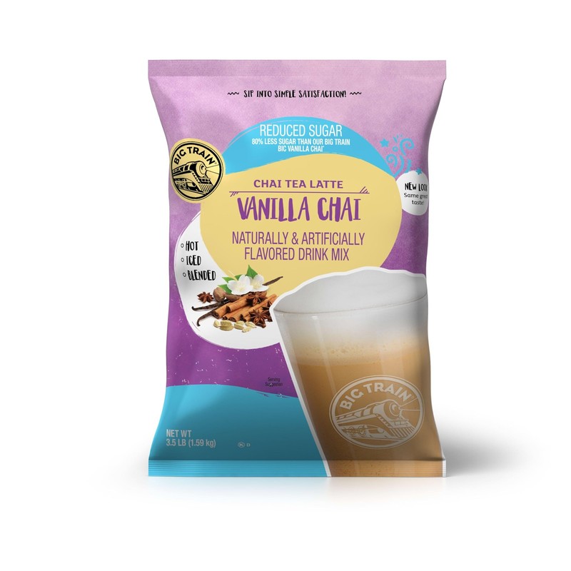 No Sugar Added Vanilla Chai Tea Latte Beverage Mix 3.5 Pound Pack of 1