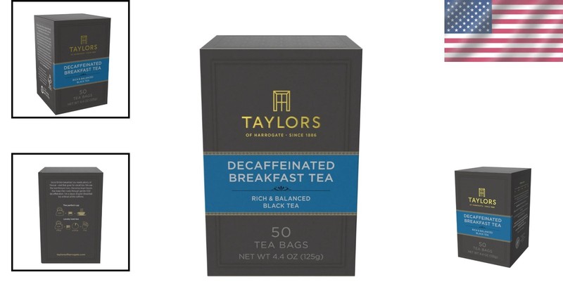 50 Count Decaffeinated Breakfast Tea Bags - Natural & Caffeine-Free Delight gallery