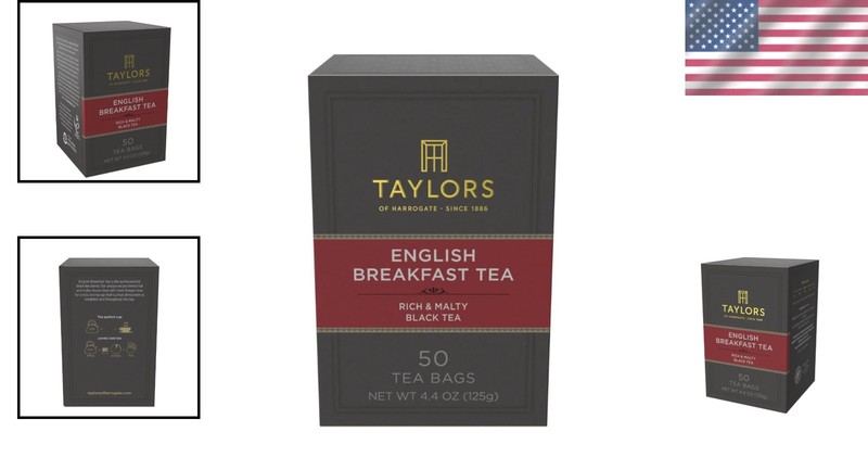 Rich & Inviting English Breakfast Tea - 50 Pillow Bags for Hot or Iced Enjoyment gallery