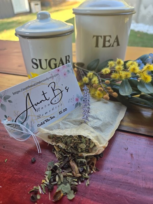 Cold/Flu Tea – 100% Natural Organic Loose Leaf Tea – Caffeine Free