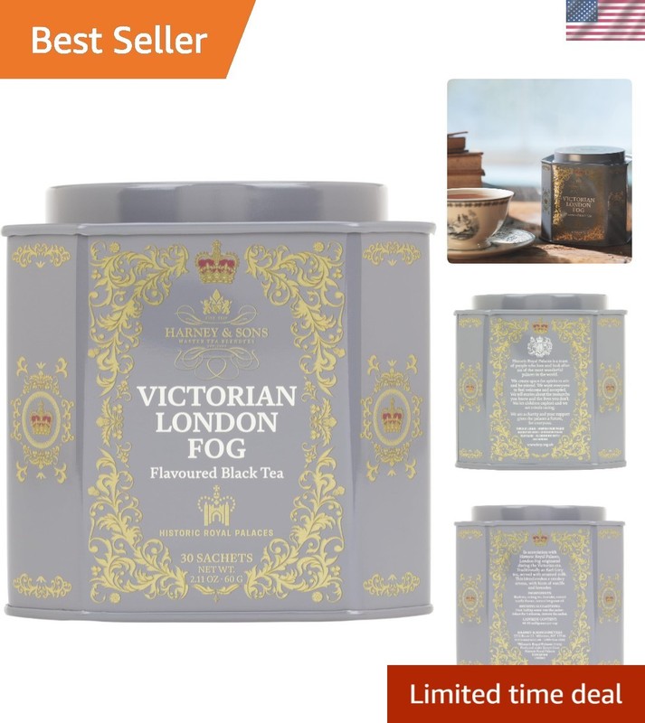 Victorian London Fog Tea – 30 Sachets of Black & Oolong Elegance