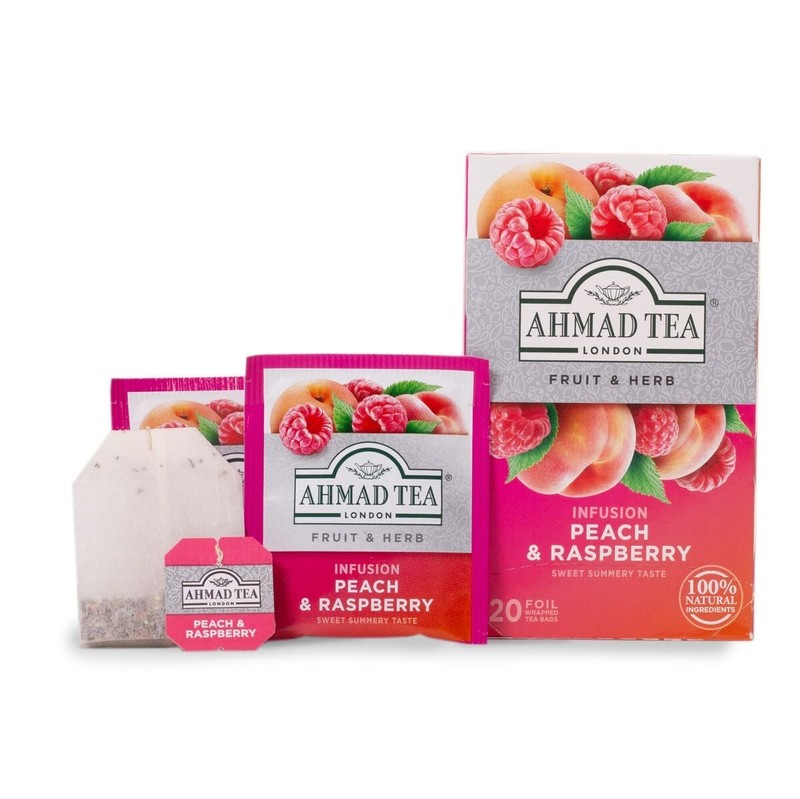 Peach & Raspberry Herbal Tea - 20 Count, Guilt-Free Indulgence gallery