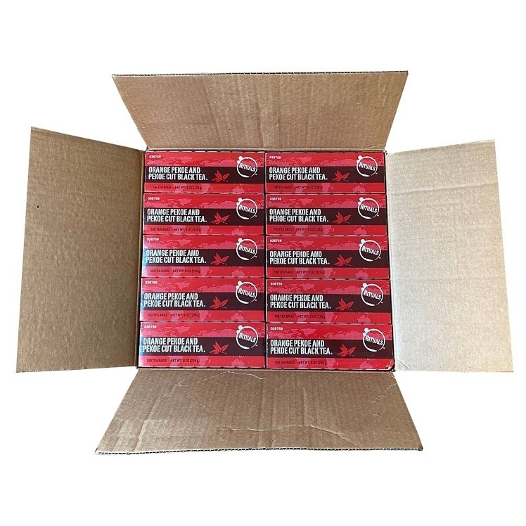 Black Orange Pekoe tea bags, 10 boxes 100 tea bags per box, BULK 1000 Tea Bags