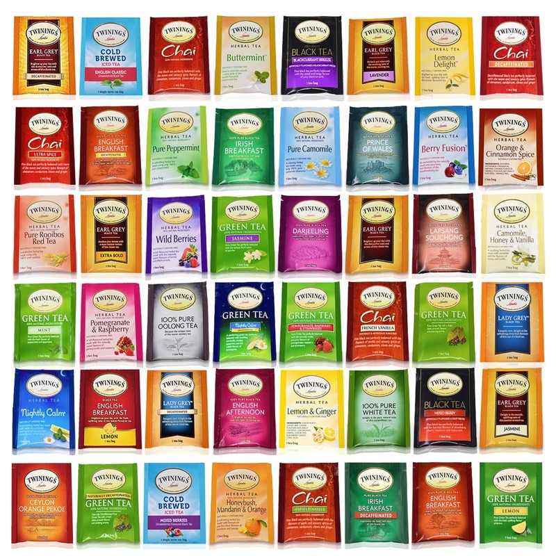 Twinings Tea Bags Sampler Assortment Variety Pack Gift Box – 48 Count – Perfect