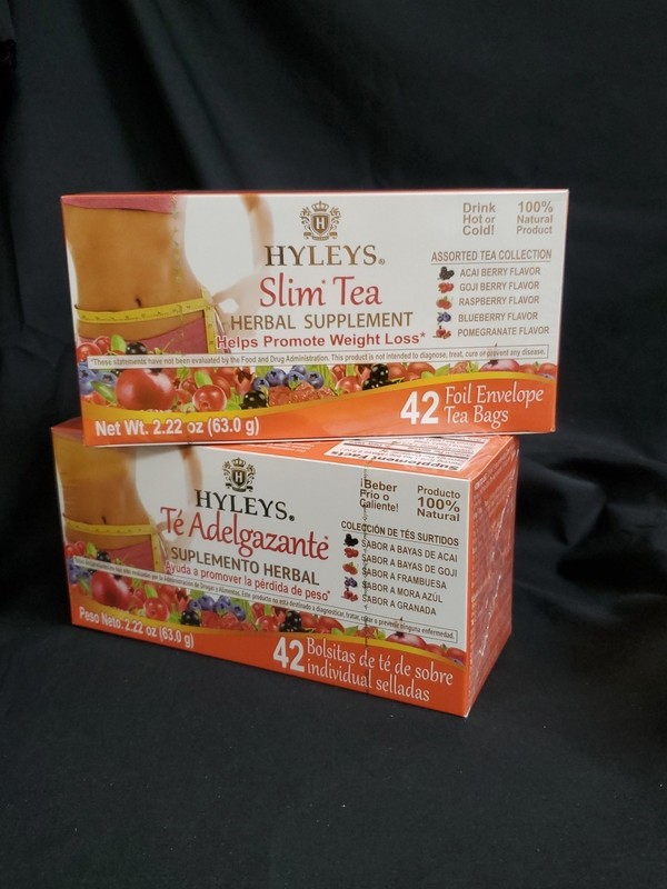 Lot Of 2 Pack Slim Tea, Assorted Tea Collections, 42 Foil Envelope Tea Bags Each