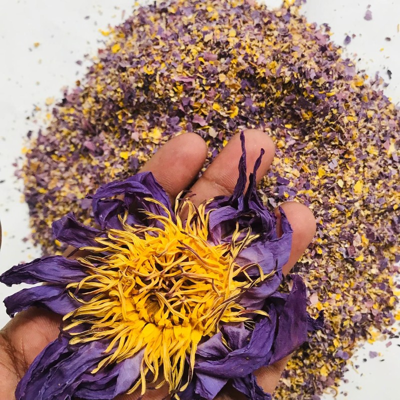 Ceylon Pre- Grounded & Whole Blue Lotus |Nymphaea Caerulea| Organic Herbal Tea