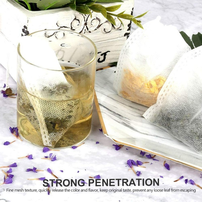 USA Empty Teabags String Heat Seal Filter Loose Spice Herb Powder Bags Wholesale gallery