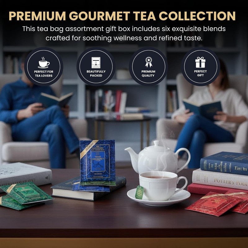 Book Lovers Tea Collection by , 90 Count Literary Tea Bags Gift | Book Club L... gallery