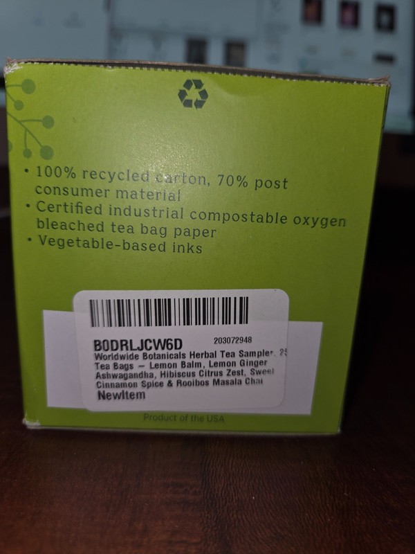 Worldwide Botanicals – Herbal Tea Sampler