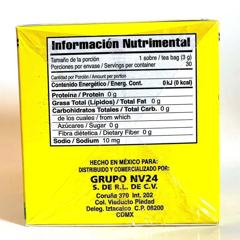 Tea CHUPA Panza, Tea Based ONGINGER Root, PINNEAPPLE, (30 Tea Bags/0.10 oz Each gallery