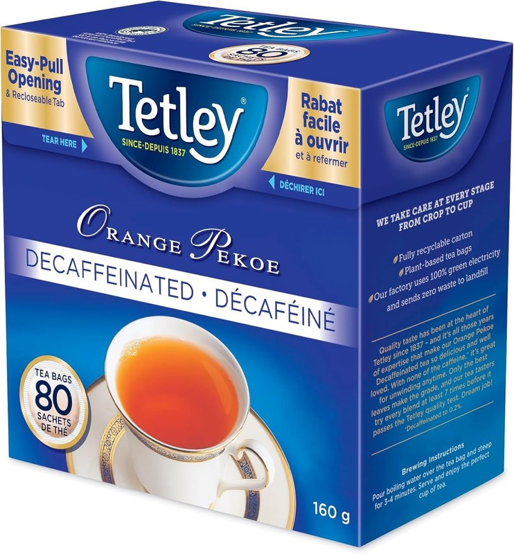 Orange Pekoe Decaffeinated Tea 80 Decaf Tea Bags 160g - FREE SHIPPING gallery