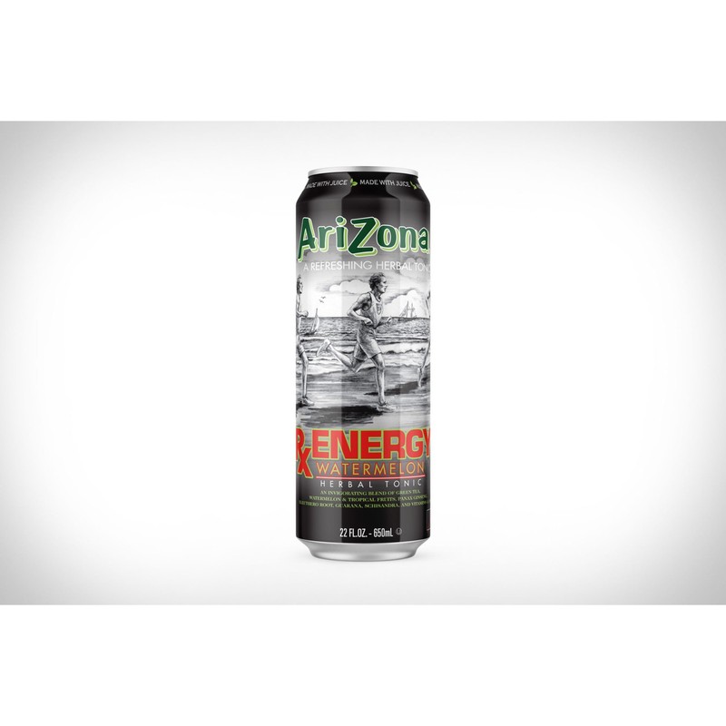 12x Cans Arizona RX Energy Watermelon Herbal Tonic 22oz