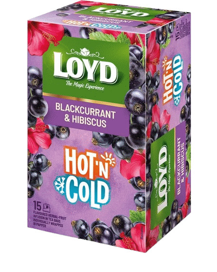 4 LOYD BLACKCURRANT & HIBISCUS Flavor HOT'n COLD Fruit Tea Boxes 30g 1.05oz gallery