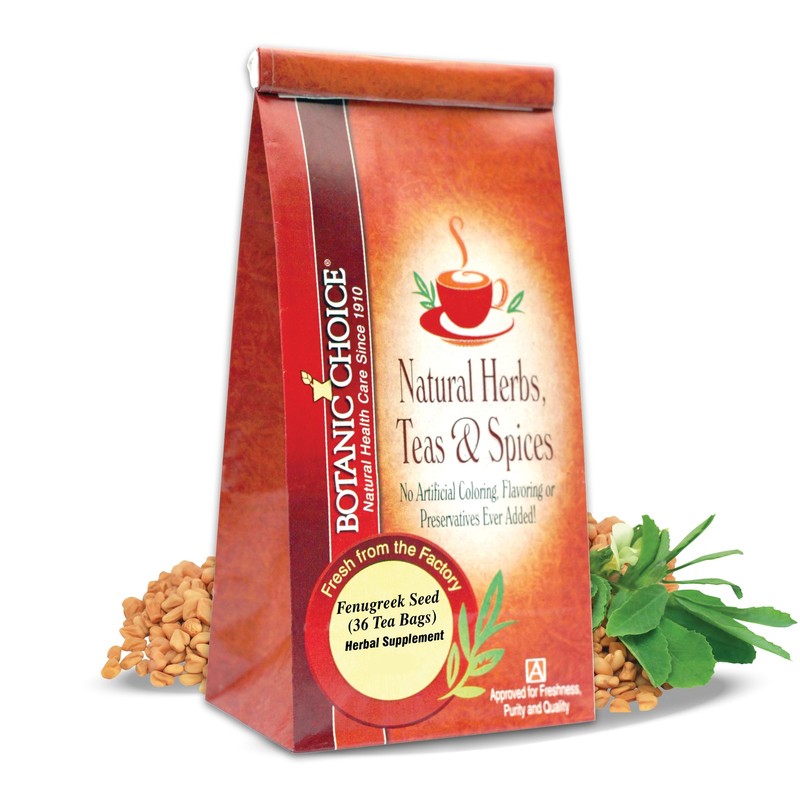 Botanic Choice Fenugreek Seed Tea Bags – 36 Count , 36 Tea Bags
