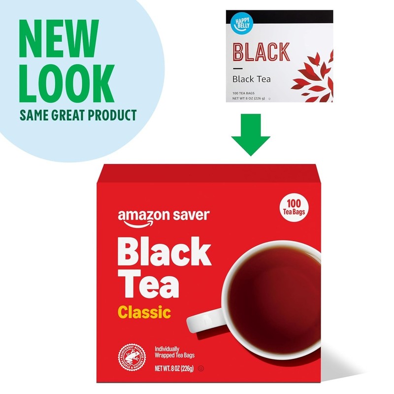 Classic Black Tea - 100 Individually Wrapped Bags, Caffeine-Free & gallery