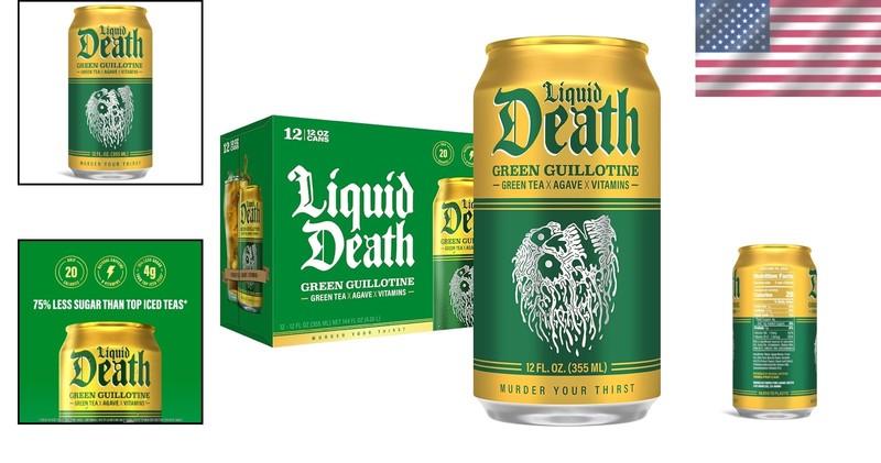 Refreshing Green Guillotine Iced Tea - 12 Fl Oz, Low Calorie & Dairy-Free gallery