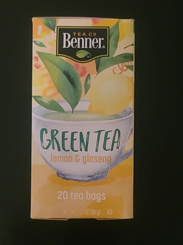Benner Tea Co. LEMON & GINSENG GREEN TEA 20 Tea Bags