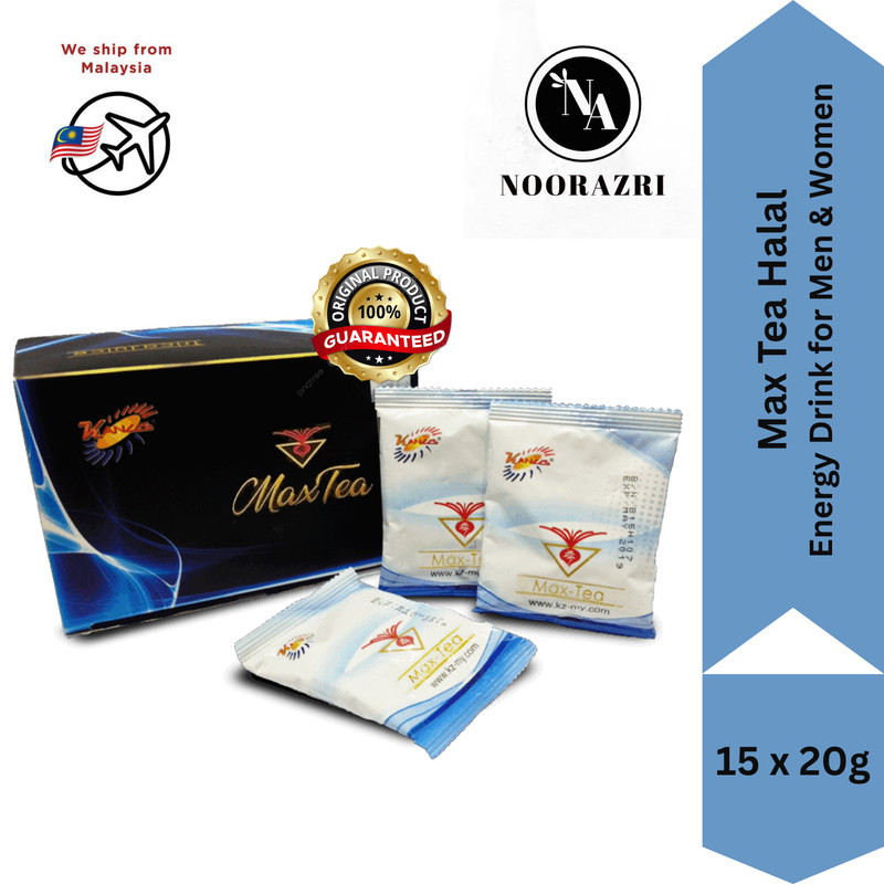 1 Box Original Max Tea Halal Energy Drink for Men & Women