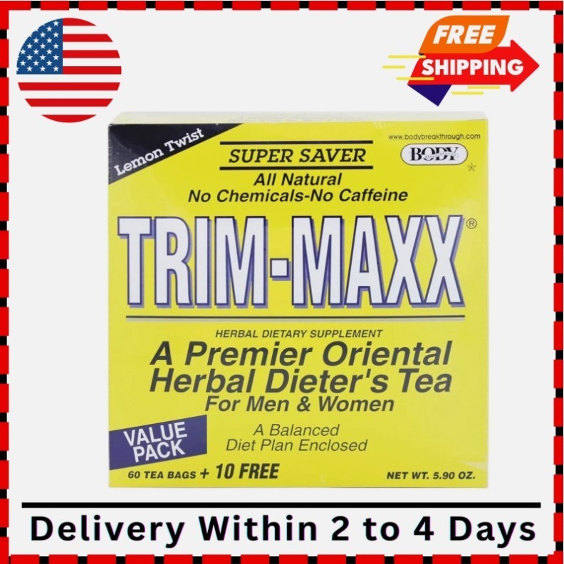 Diet Trim-Maxx Tea Lemon, 60 Count