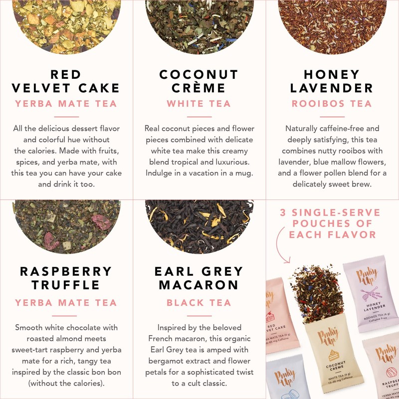 Loose Leaf Tea Sampler Set - Calorie Single Serving Loose Leaf Tea Variety Gi... gallery