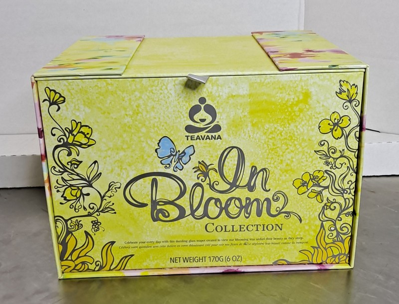 Teavana In Bloom Glass Teapot In Excellent Condition, NOS.