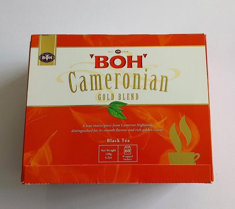BOH Plantation Cameronian Gold Blend Tea 60 teabags Foil Sealed Malaysia Cameron