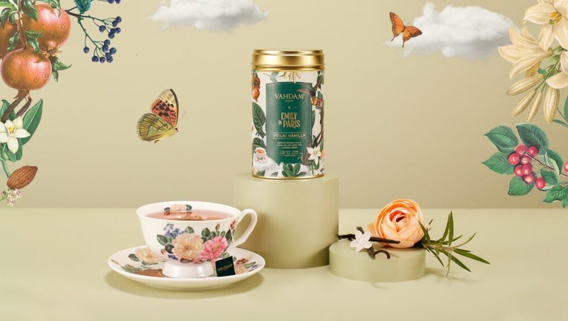 Vahdam India Emily In Paris: Viola Vanilla Tea Bags, 25ct BB 9/25 (072)