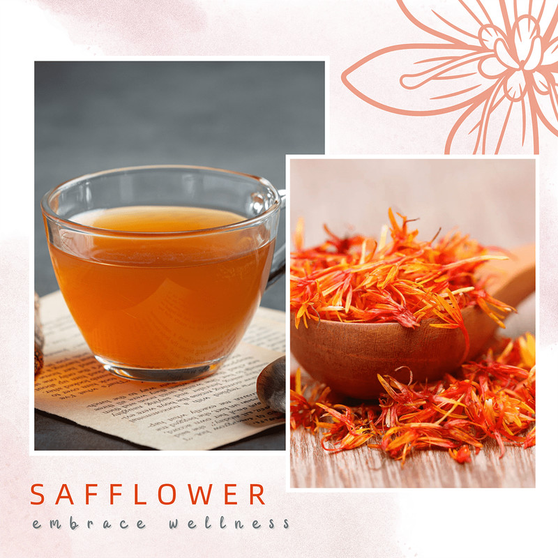 Safflower Tea 100% Organic Loose Leaf Herbal Infusion Natural Relaxation gallery