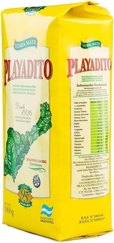 Playadito Yerba Mate 1kg 3 Pack | Traditional Argentine Mate | USA Seller gallery