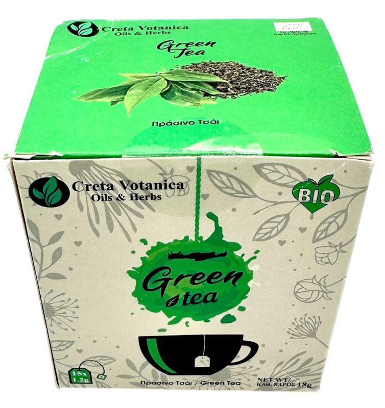 Organic Green Tea / Herbal Tea Bags (1Box 15 tea bags – 8Box 120 tea bags)