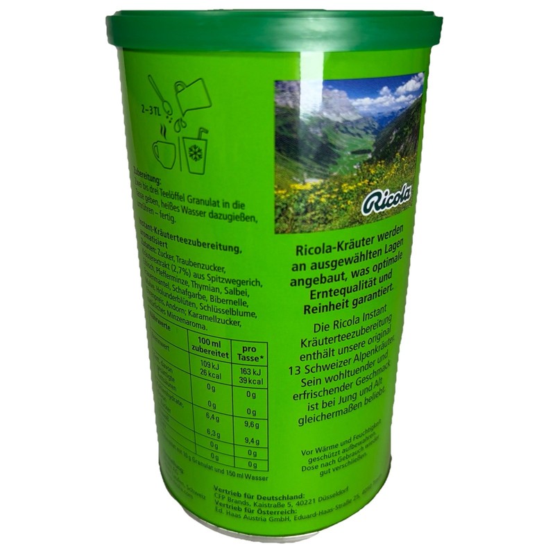 3 Pack Ricola Schweizer Kräutertee Instant Herbal Tea 200g Made in Switzerland gallery