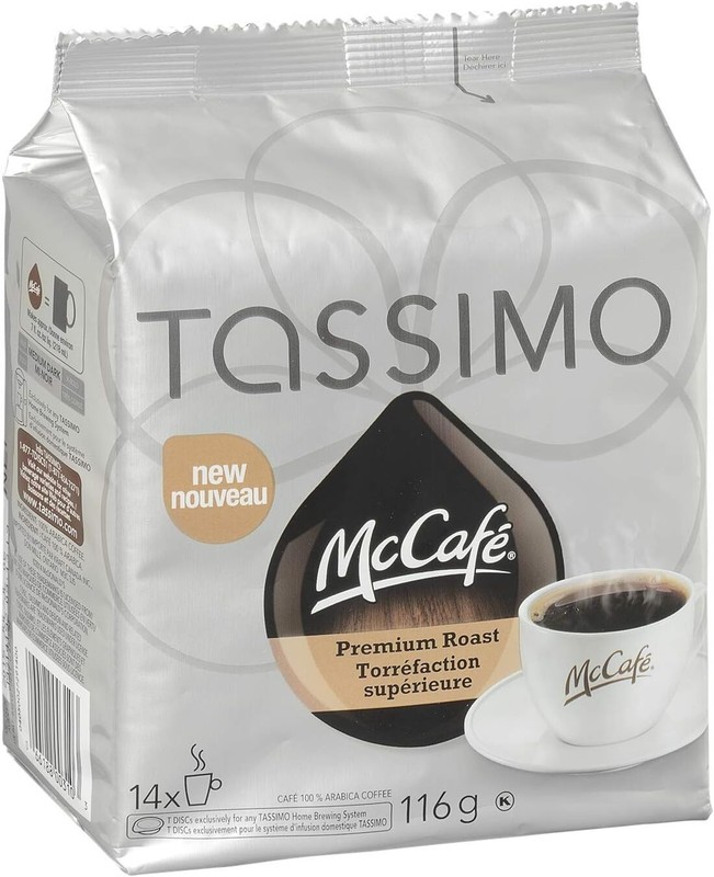 Tassimo McCafé Premium Roast Coffee Single Serve T-Discs, 116g - Fresh Stock gallery