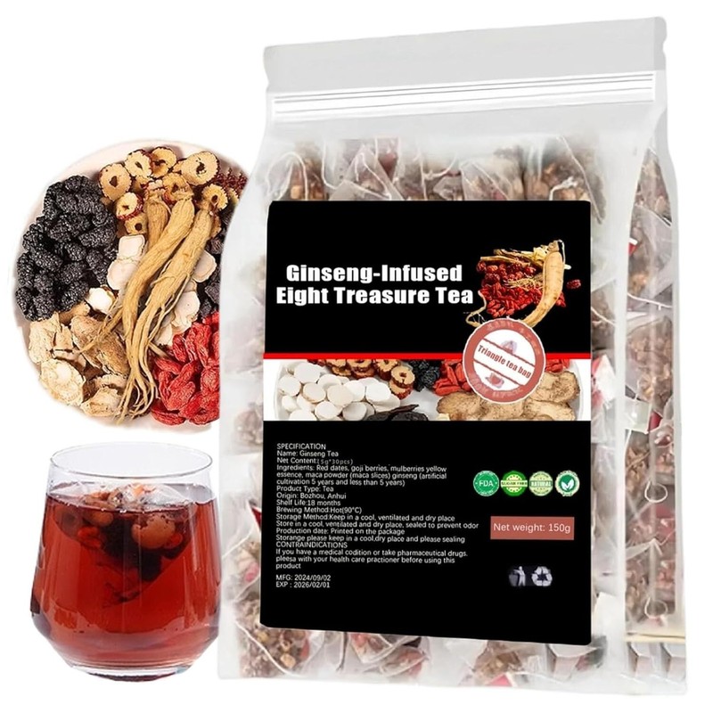 30pcs Ginseng six treasure tea , Kidney tea ,liver tea , red date kidney health