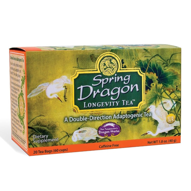 Spring Dragon Longevity Tea 20 Individually Wrapped Tea Bags Makes 60 Servi